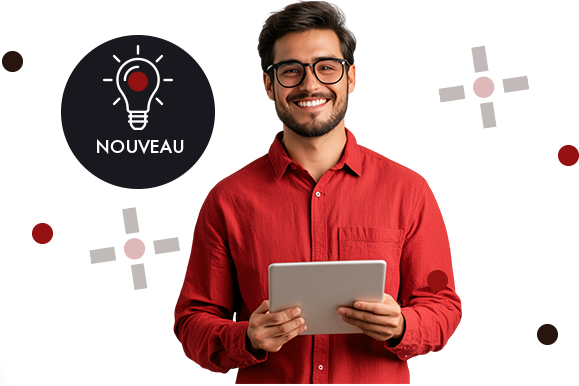 main avec téléphone recevant un e-mail